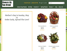 Tablet Screenshot of flowersbyvanbrunt.com